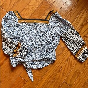 Maeve by Anthropologie Open Back Blouse